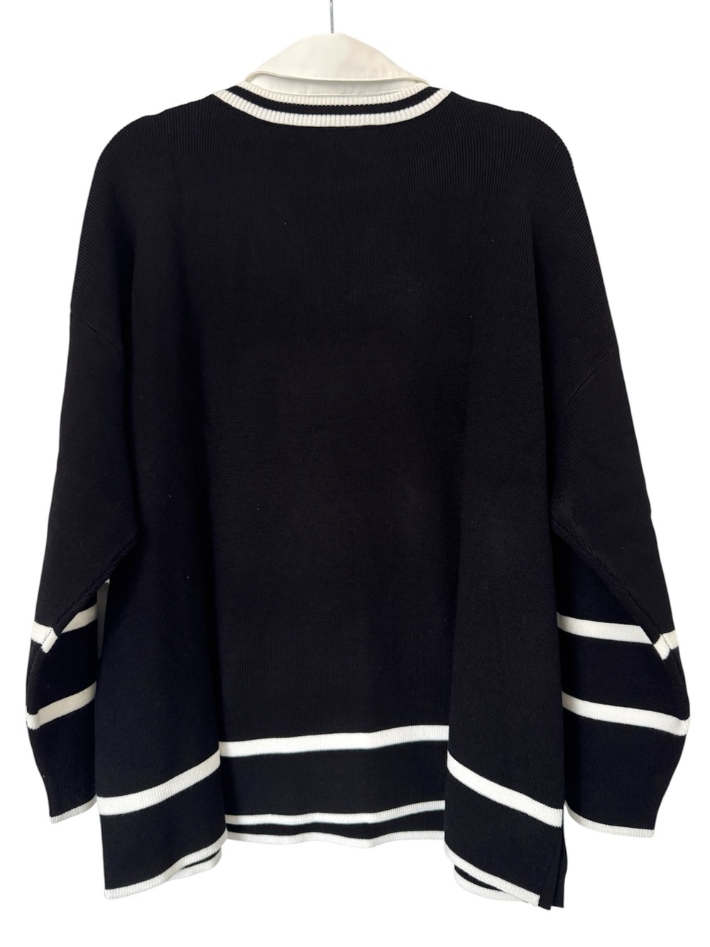 Adrianna Papell V-Neck Twofer Sweater Top - NWOT - Picture 5 of 11